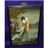 Image 1 : Meji Era Japanese Geisha Girl Reverse Glass Oil#1330805