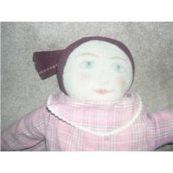 26" Homemade Cloth Doll 1940's #1342546