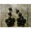 Image 1 : STERLING SILVER Estate RARE GARNET Earrings  #1342811