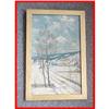 Image 1 : 1919 Signed French Landscape Oil Painting #1342896