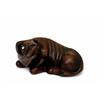 Image 1 : Old Japanese Wood Netsuke Reclining Ox Buffalo #1343010