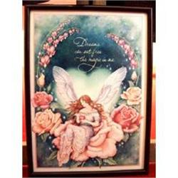 Print Dreams Set Free Fairy Roses Framed #1343037