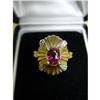 Image 1 :  TOURMALINE & DIAMOND ESTATE RING #1363768