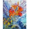 Image 1 : "Lilies"oil in impressionism style. #1363920