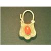 Image 1 : Antique Coral Memory Locket 9k Y Gold #1363929