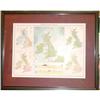 Image 1 : Antique Map British Isles Color Physical 1890's#1363940