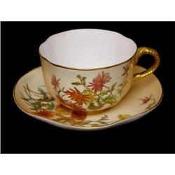  Royal Worcester Blush Ivory Cup and Saucer #1364209