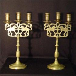 pair  bronze candelabra #1364499