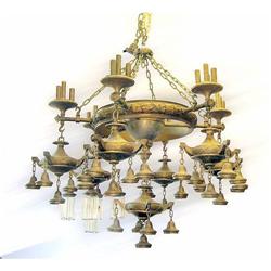 Enormous, French, Bronze Chandelier #1364535