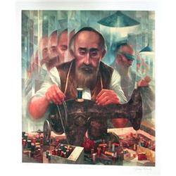 George Russin S/N Print, The Tailor Judaica #1370262