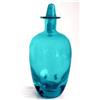 Image 1 : Peacock Blue West Virginia Glass Decanter #1370449