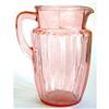 Image 1 : Pink Depression Glass Water Pitcher #1370477