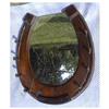 Image 1 : Horseshoe Mirror, 48 Inch Mahogany #1331033