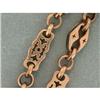 Image 1 : Antique 9k Rose Gold Watch Chain Necklace #1331236