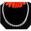 Image 1 : 5 CARAT DECO DIAMOND NECKLACE 14KWG 16 INCH WOW#1331404