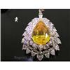 Image 1 : RHJ Canary Cubic Zirconium Pendant  #1343379