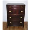 Image 1 : Banded Flame Mahogany Chest of Drawers #1343623