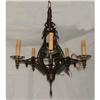 Image 1 : 1920s French Bronze Chandelier 5 lights #1344153