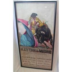 Bullfighting Poster Madrid 1985 #1364676