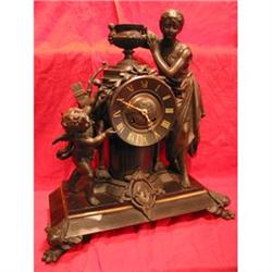 Gilt Decorative French Clock #1364718