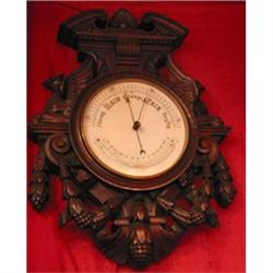 Carved Victorian Barometer #1364720