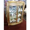 Image 1 : LOUIS XVI STYLE GILDED CURIO CABINET #1365077
