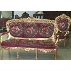 Gilt Walnut Louis XV Arm Chair. a perfect Santa#1365123
