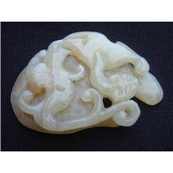 18th. century white jade carving in shape of a #1365172