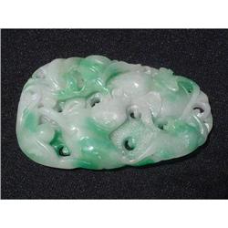Apple-green jadeite large pendant #1365199