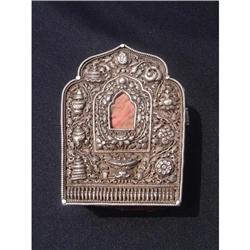 18th.-19th. century Tibetan silver Gao box #1365201