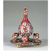 Image 1 : Fine Russian Enameled Brass Liqueur Set #1365348