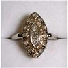 Image 1 :  Estate Diamond 1920's Deco Ring Yellow gold  #1365384
