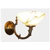 Image 1 : A pair of alabaster and bronze sconces #1365419
