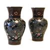 Image 1 : Meiji Period Japanese Cloisonne Vases #1365466