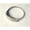 Image 1 : 14K White Gold & Baquette Diamond Ring #1365617