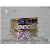 Image 1 : RHJ Synthetic Sapphire & Cubic Zirconium Ring #1370969