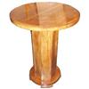 Image 1 : French Art Deco Golden Mahogany Side Table #1371224