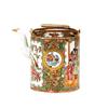 Image 1 : 19C Chinese Export Rose Medallion Teapot #1371534