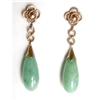 Image 1 : Vintage Green Jadeite Earrings #1403715