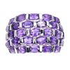 Image 1 : Unheated Oval Amethyst Ring