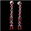 Image 1 : Natural Red Ruby Earrings