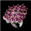 Image 2 : Natural Unheated Rhodolite Garnet Ring