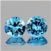 Image 1 : Natural  Sky Blue Topaz Pair{Flawless-VVS1}