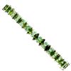 Image 1 : Natural Chrome Diopside & Emerald 91.41 Cts Bracelet