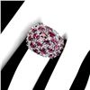 Image 3 : Natural Rhodolite Garnet & Tanzanite Ring