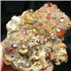 Image 3 : Natural Spessartine Garnets & Smoky Quartz Specimen