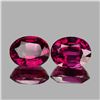 Image 1 : Natural Raspberry Red Pink Rhodolite Garnet Pair - FL