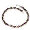 Image 2 : Natural Rhodolite Garnet & Chrome Diopside Bracelet