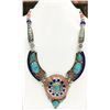 Image 1 : Tibet Natural Stone Tribal Queen Royal Necklace