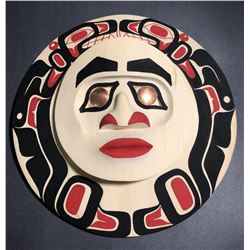 West Coast Native Moon Mask with Killer whale Spirit